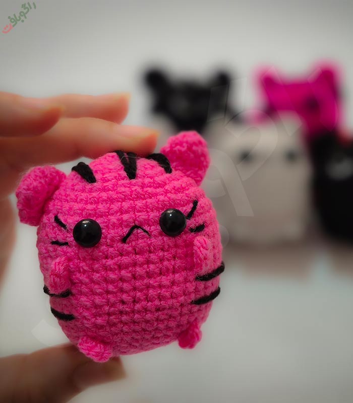 mionel-knitted-cat-doll میونل عروسک بافتنی گربه تپل و ناز